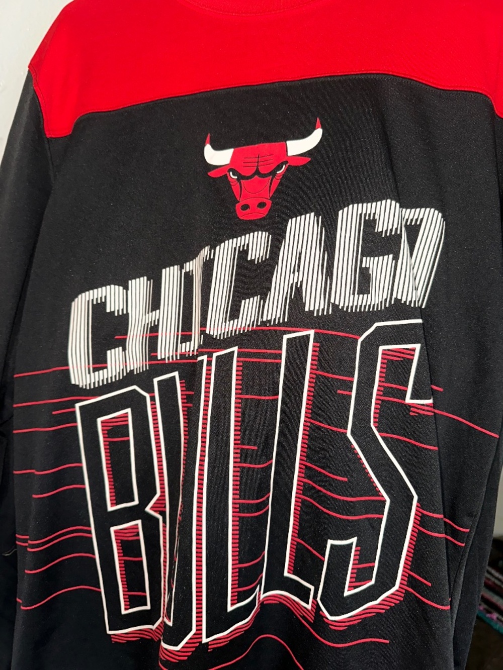 Chicago Bulls Lg Dryfit Tee L Slv